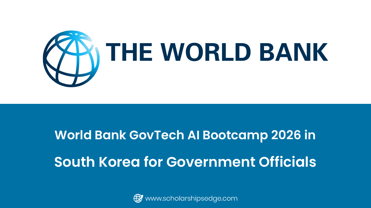 World Bank GovTech AI Bootcamp 2026 in South Korea