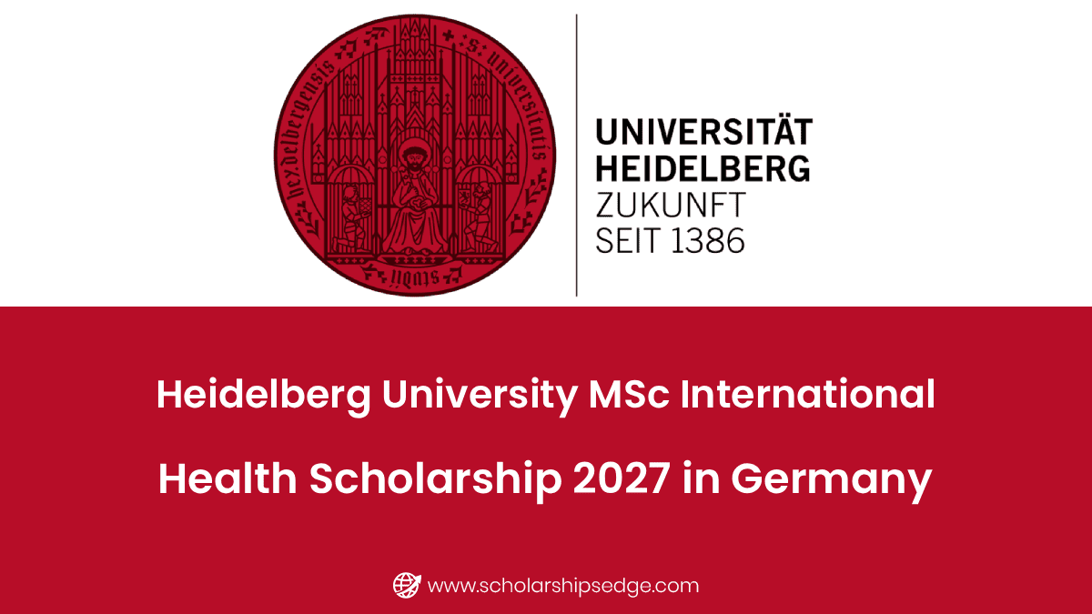Heidelberg University MSc International Health Scholarship 2027 in Germany