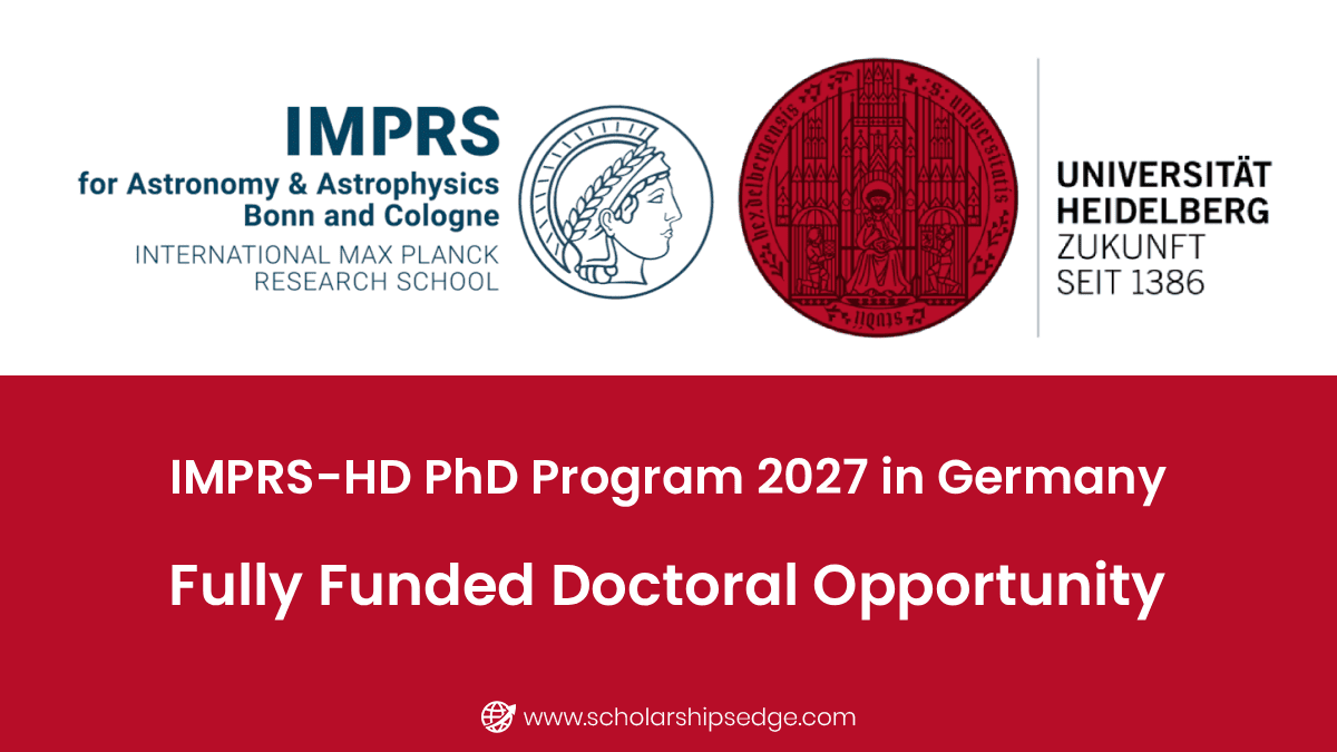 IMPRS-HD PhD Program 2027 in Germany