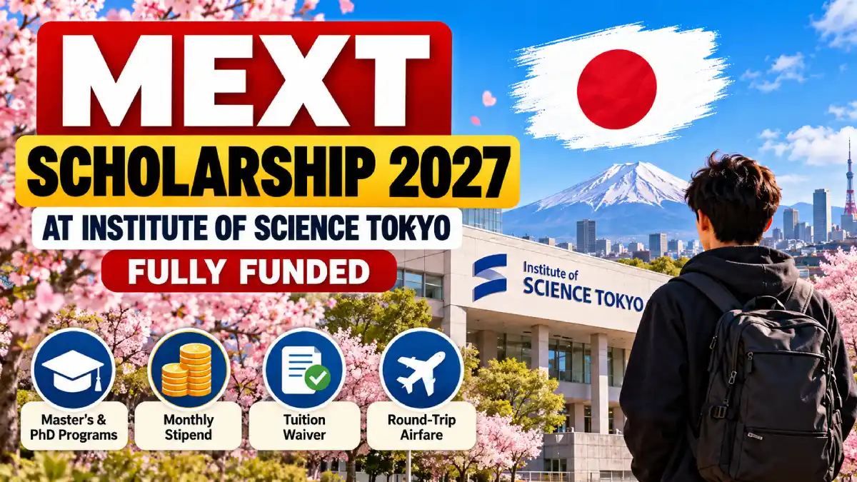 MEXT Scholarship 2027 at Institute of Science Tokyo in Japan