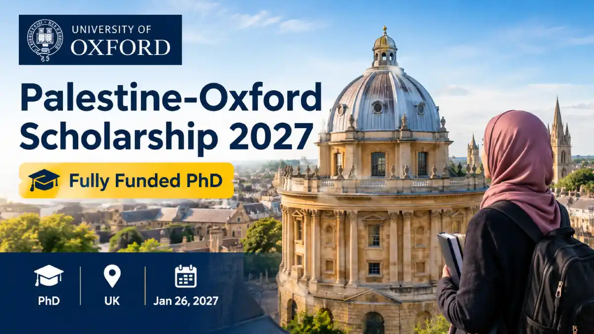 Palestine-Oxford Scholarship 2027 in the UK
